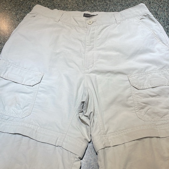 Royal Robbins size 10 regular adjustable length hiking pants elastic panels tan - Picture 7 of 14